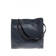 На фото 2 - Стеганая женская сумка из искусственной кожи, цвет голубой