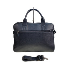 На фото 1 - Сумка портфель для документов из искусственной кожи, цвет черный