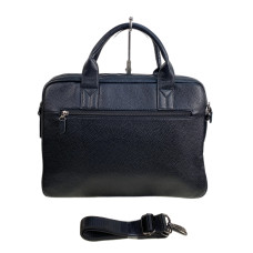 На фото 1 - Сумка портфель для документов из искусственной кожи, цвет черный