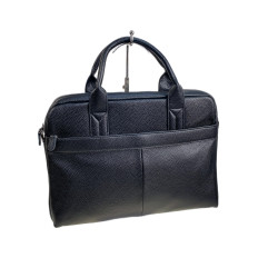 На фото 2 - Сумка портфель для документов из искусственной кожи, цвет черный