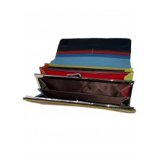 На фото 2 - Женский кошелёк-портмоне из натуральной кожи, цвет пудра