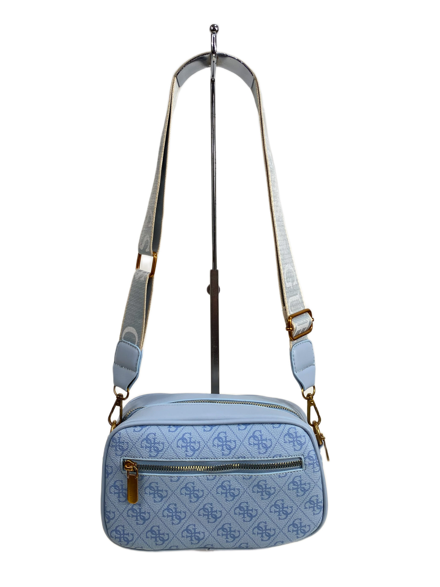 На фото 2 - Женская сумка из искусственной кожи, цвет  голубой