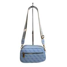 На фото 2 - Женская сумка из искусственной кожи, цвет  голубой