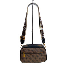 На фото 2 - Женская сумка из искусственной кожи, цвет  шоколад