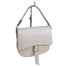 На фото 1 - Женская сумка из искусственной кожи, цвет молочный