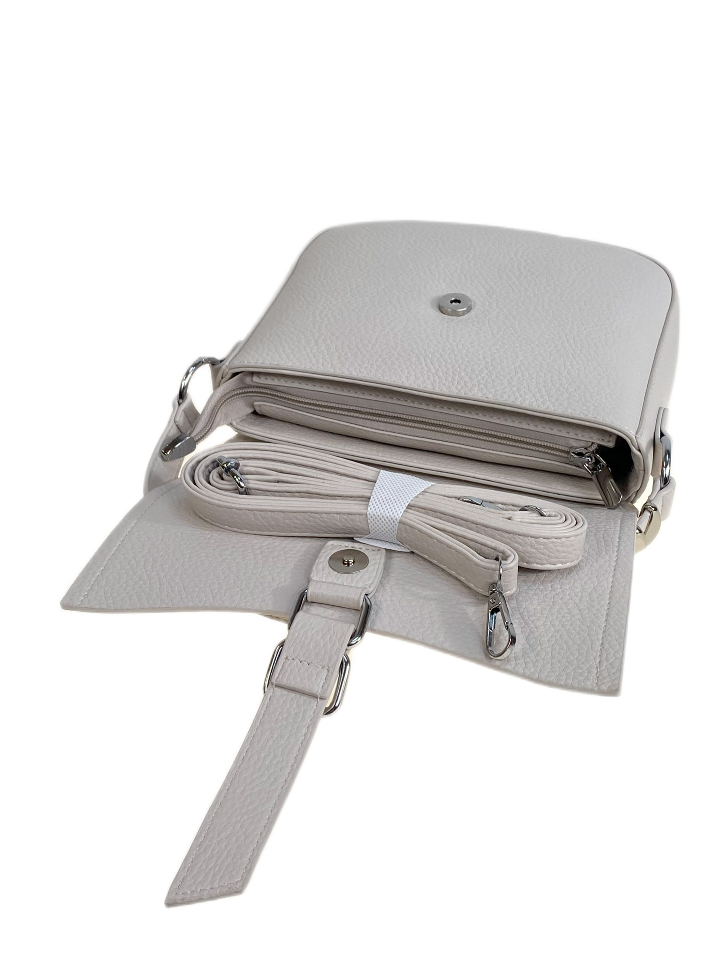 На фото 2 - Женская сумка из искусственной кожи, цвет молочный