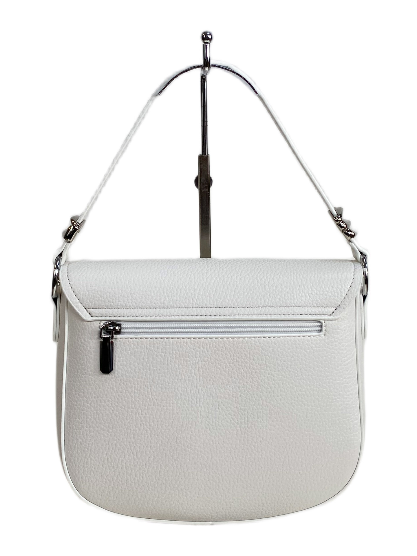 На фото 2 - Женская сумка из искусственной кожи, цвет белый