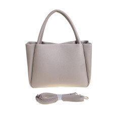 На фото 2 - Женская сумка из искусственной кожи, цвет серо-белый На фото 2 - Женская сумка из искусственной кожи, цвет серо-белый