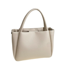 На фото 1 - Женская сумка из искусственной кожи, цвет молочный