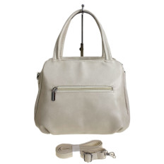 На фото 2 - Женская сумка из искусственной кожи, цвет молочный