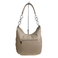 На фото 2 - Женская сумка из искусственной кожи, цвет бежевый