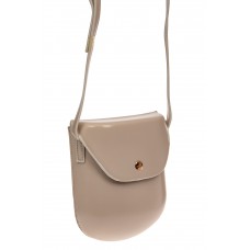 На фото 1 - Женская сумка-кобура из искусственной кожи, цвет кремовый