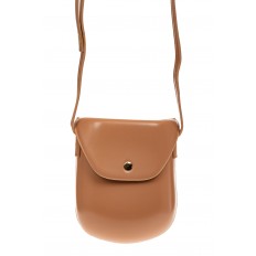 На фото 2 - Женская сумка-кобура из искусственной кожи, цвет пудра
