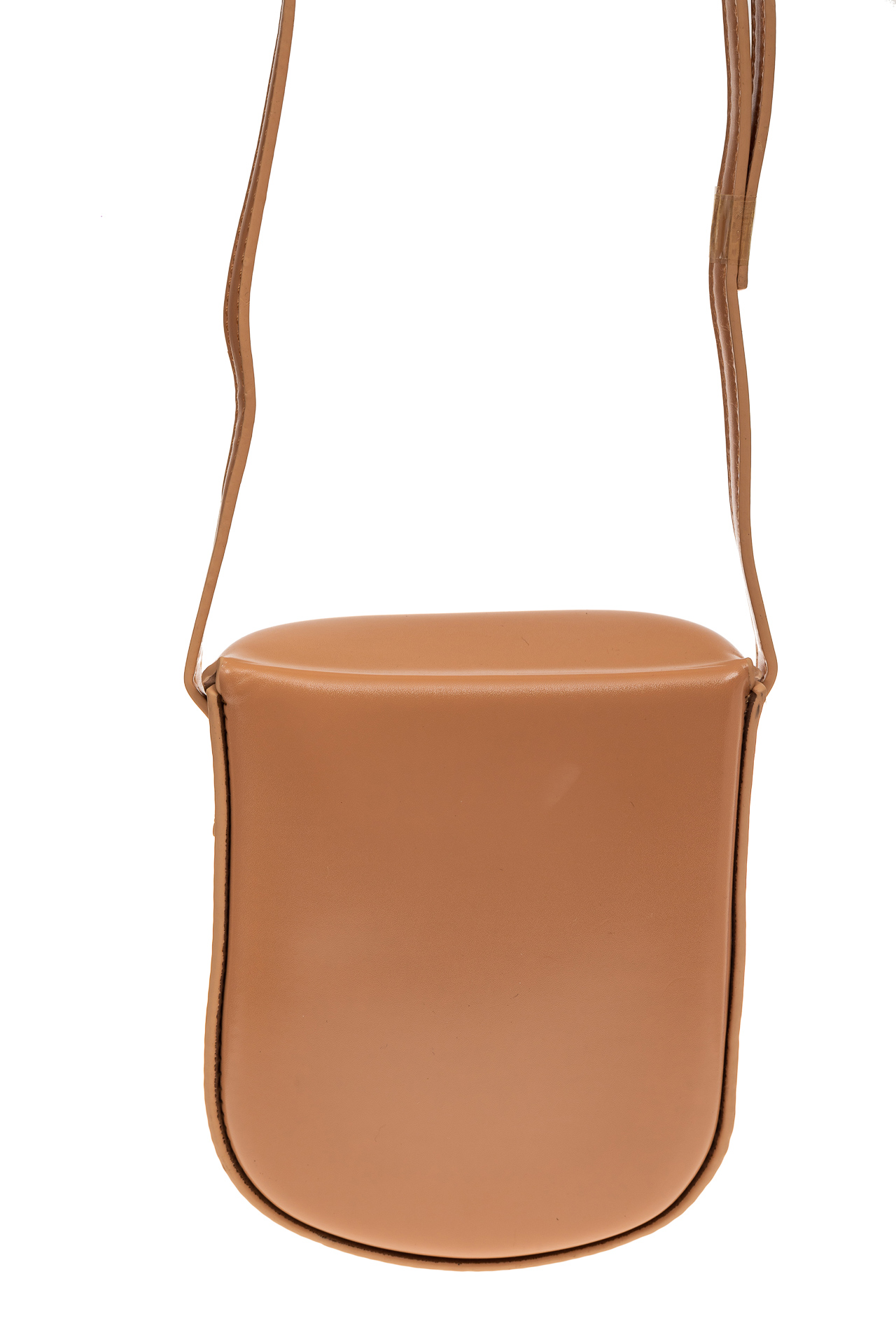 На фото 3 - Женская сумка-кобура из искусственной кожи, цвет пудра