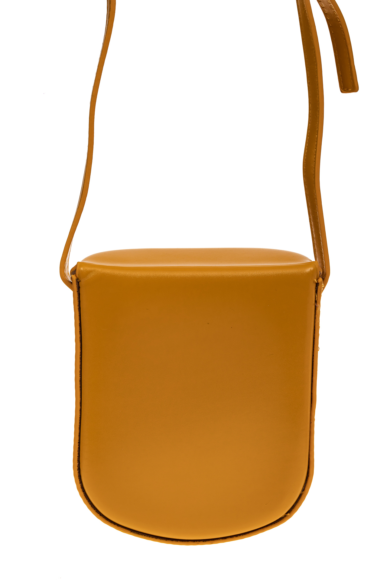На фото 3 - Женская сумка-кобура из искусственной кожи, цвет горчичный