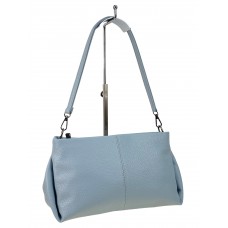 На фото 1 - Женская сумка из искусственной кожи цвет голубой
