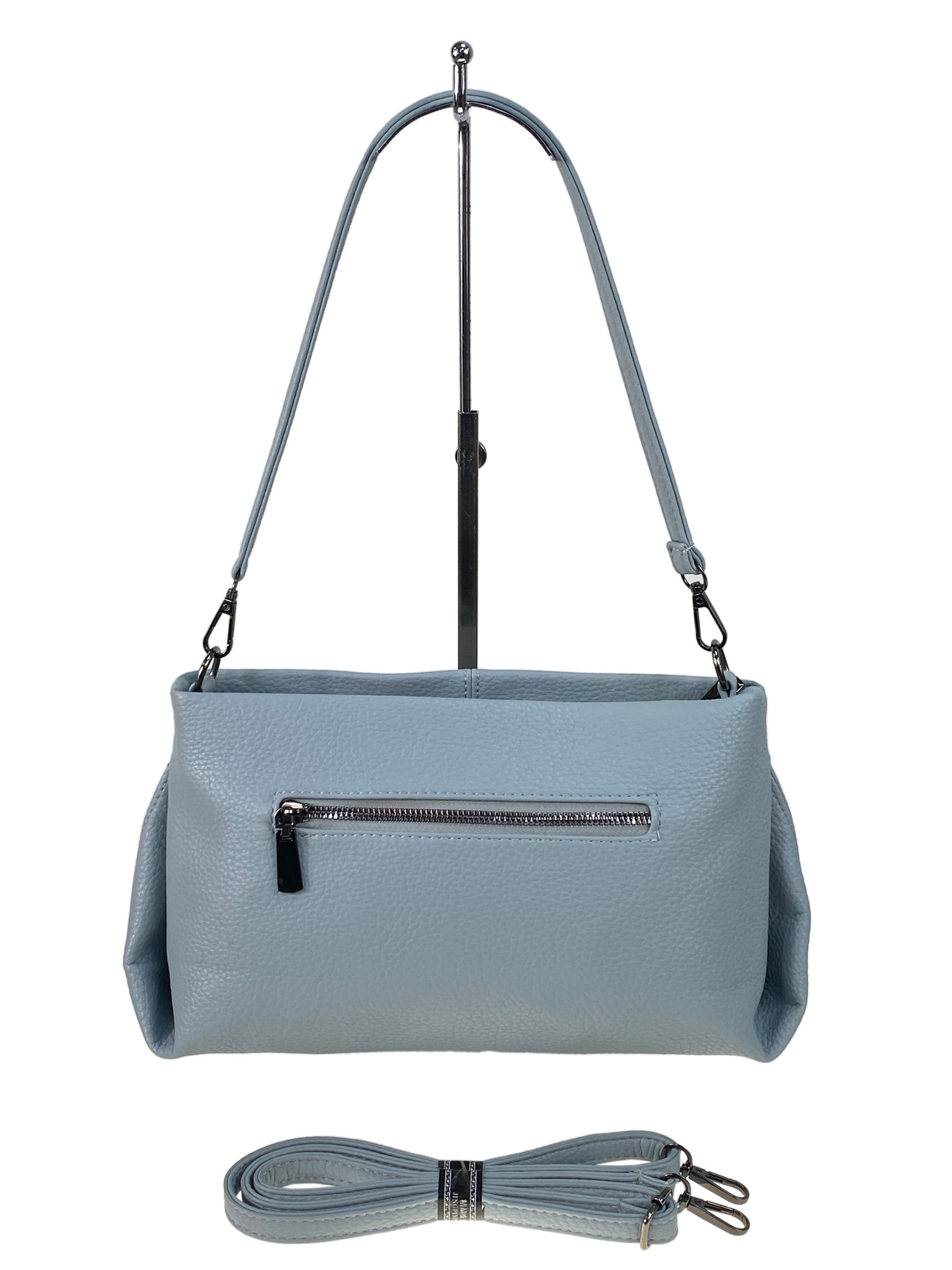 На фото 2 - Женская сумка из искусственной кожи цвет голубой