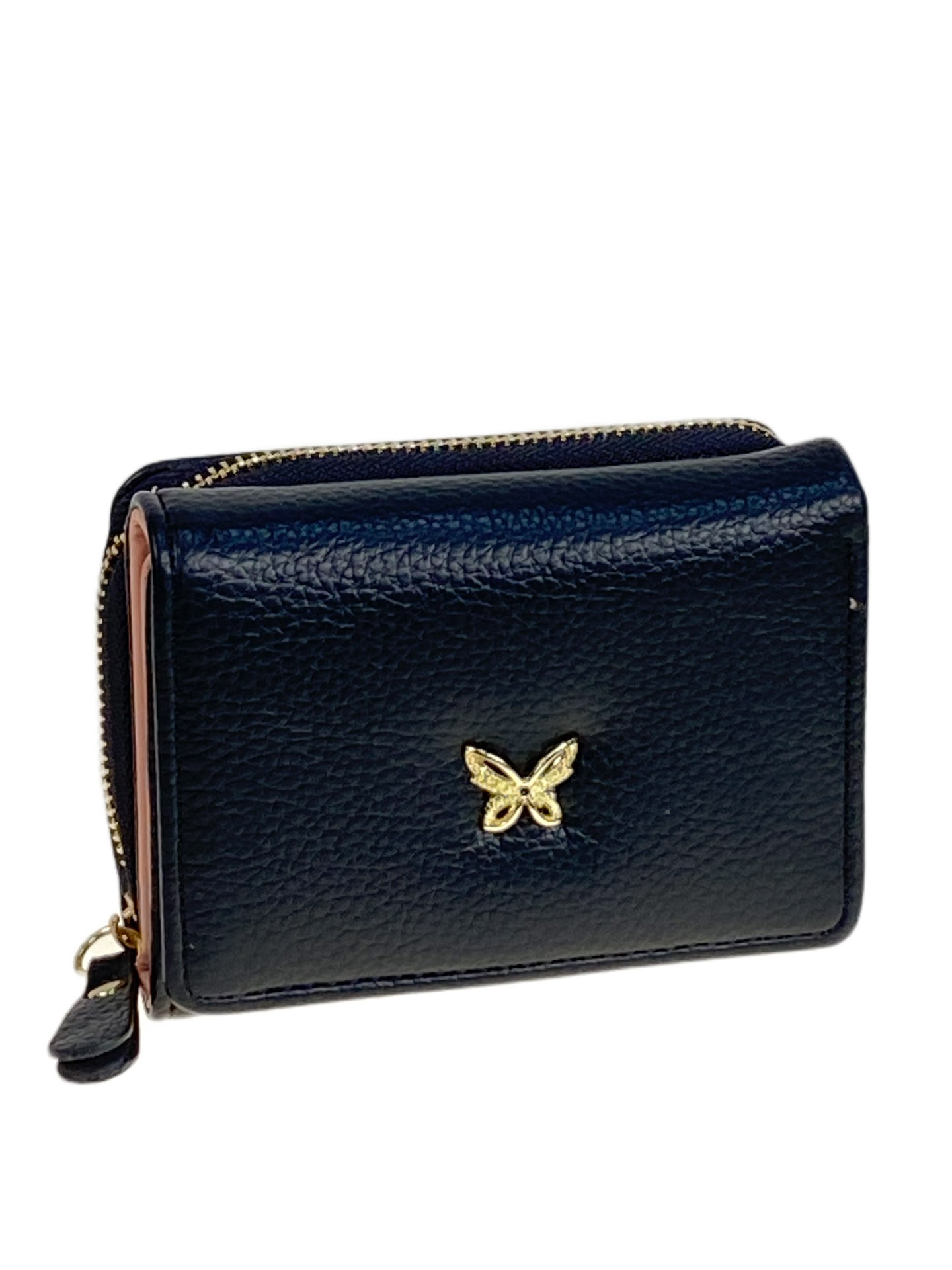 На фото 1 -  Женское портмоне из искусственной кожи, цвет черный