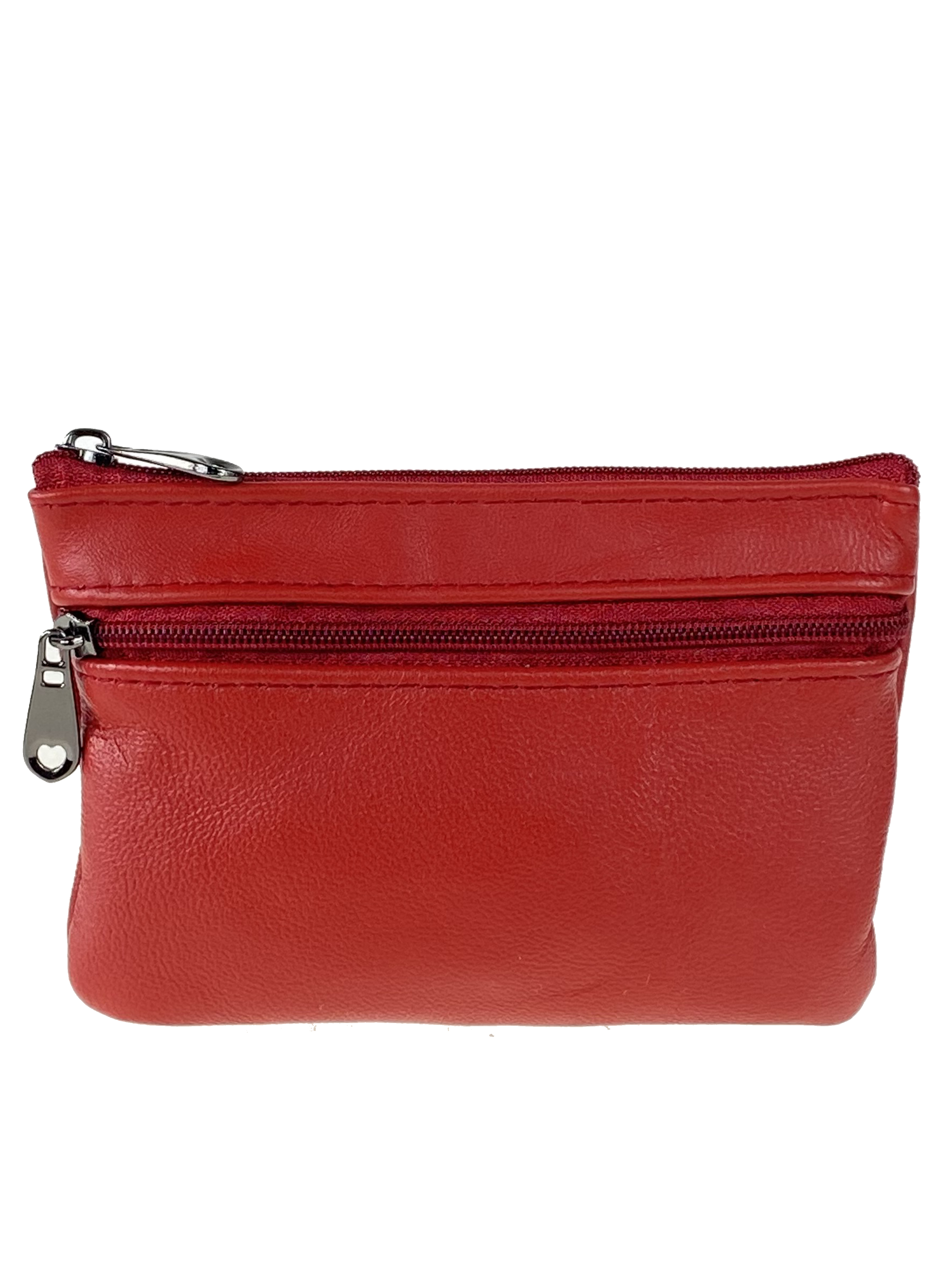 На фото 2 - Женский кошелёк  из мягкой натуральной кожи, цвет красный