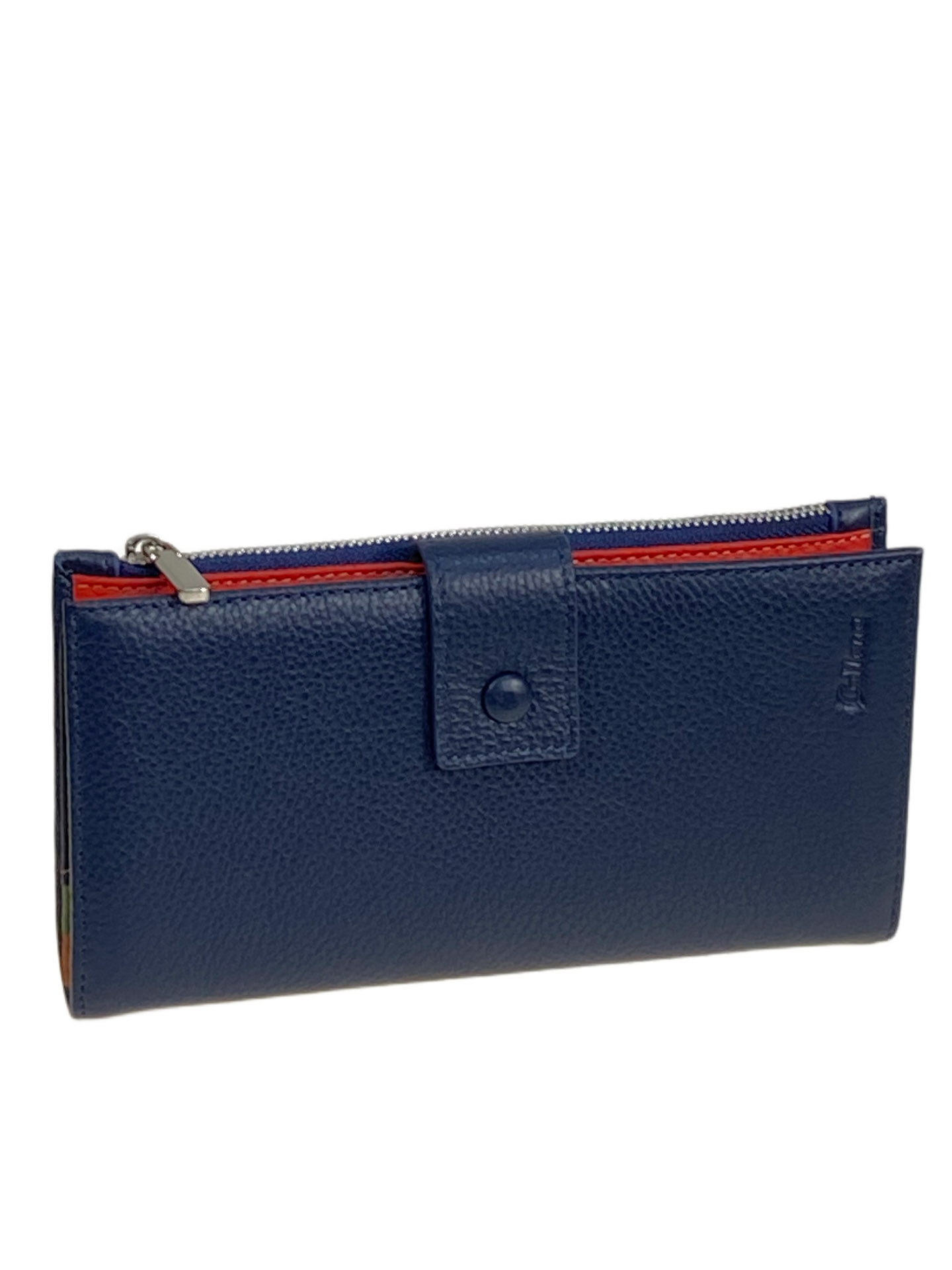 На фото 1 -  Женское портмоне из натуральной кожи, цвет синий