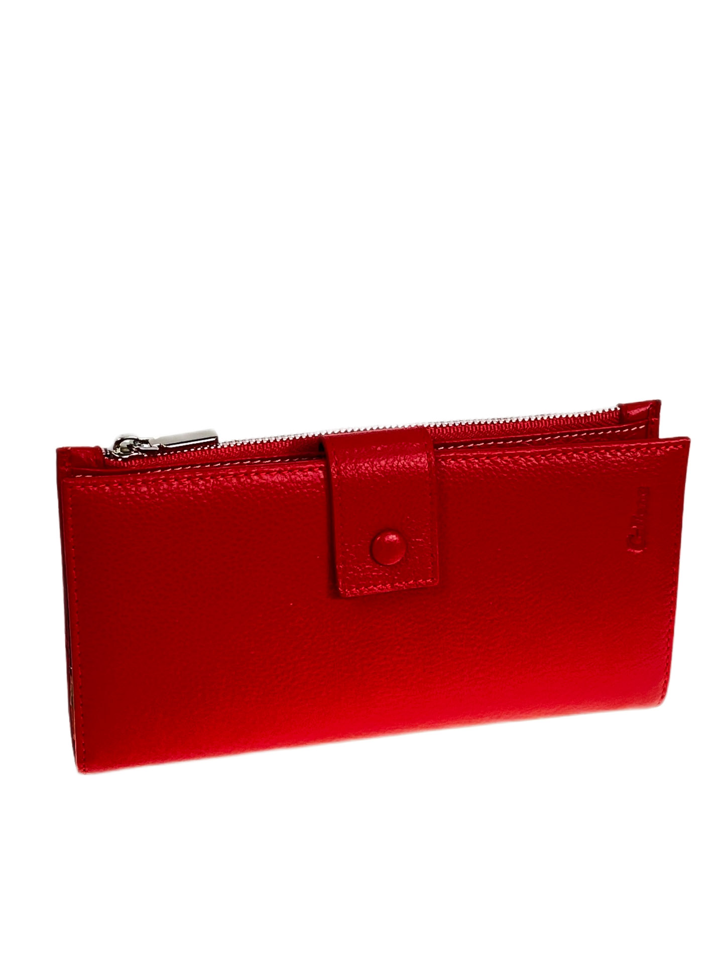 На фото 1 -  Женское портмоне из натуральной кожи, цвет красный