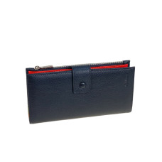 На фото 1 -  Женское портмоне из натуральной кожи, цвет черный