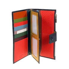 На фото 2 -  Женское портмоне из натуральной кожи, цвет черный На фото 2 -  Женское портмоне из натуральной кожи, цвет черный