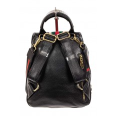 На фото 3 - Женский рюкзак трансформер из натуральной кожи, цвет черный 