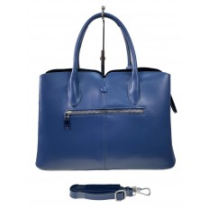 На фото 2 - Женская сумка из натуральной кожи, цвет ярко синий
