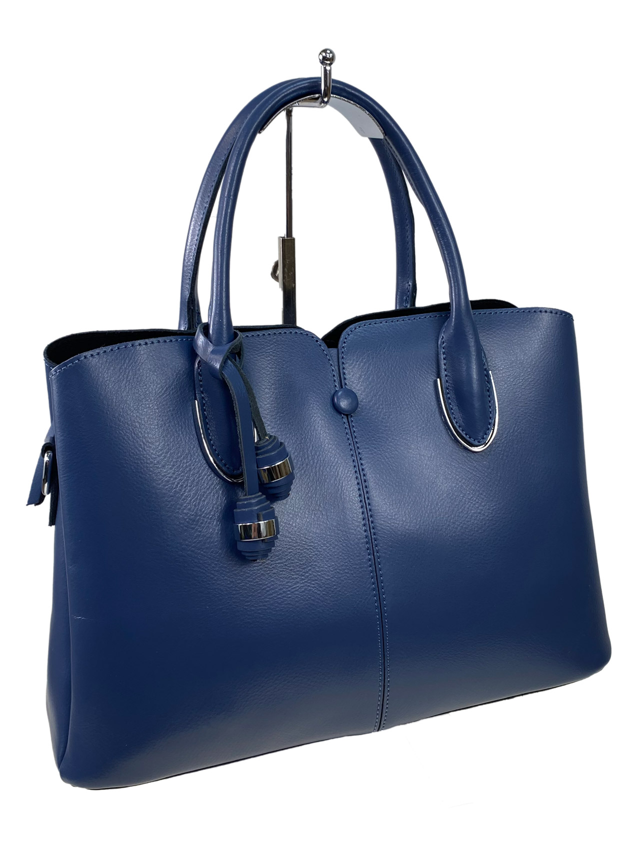 На фото 3 - Женская сумка из натуральной кожи, цвет ярко синий