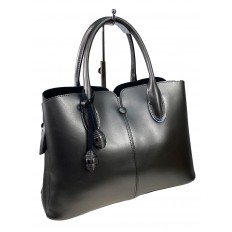 На фото 3 - Женская сумка из натуральной кожи, цвет серебро