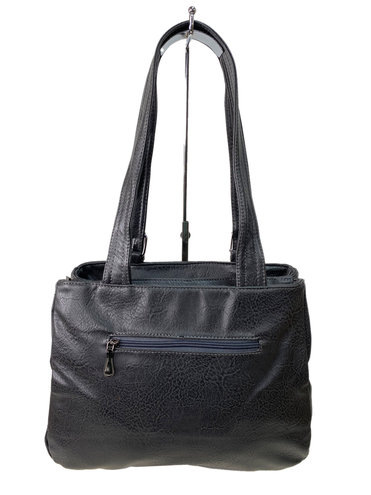 На фото 2 - Женская сумка  из искусственной кожи,цвет серый