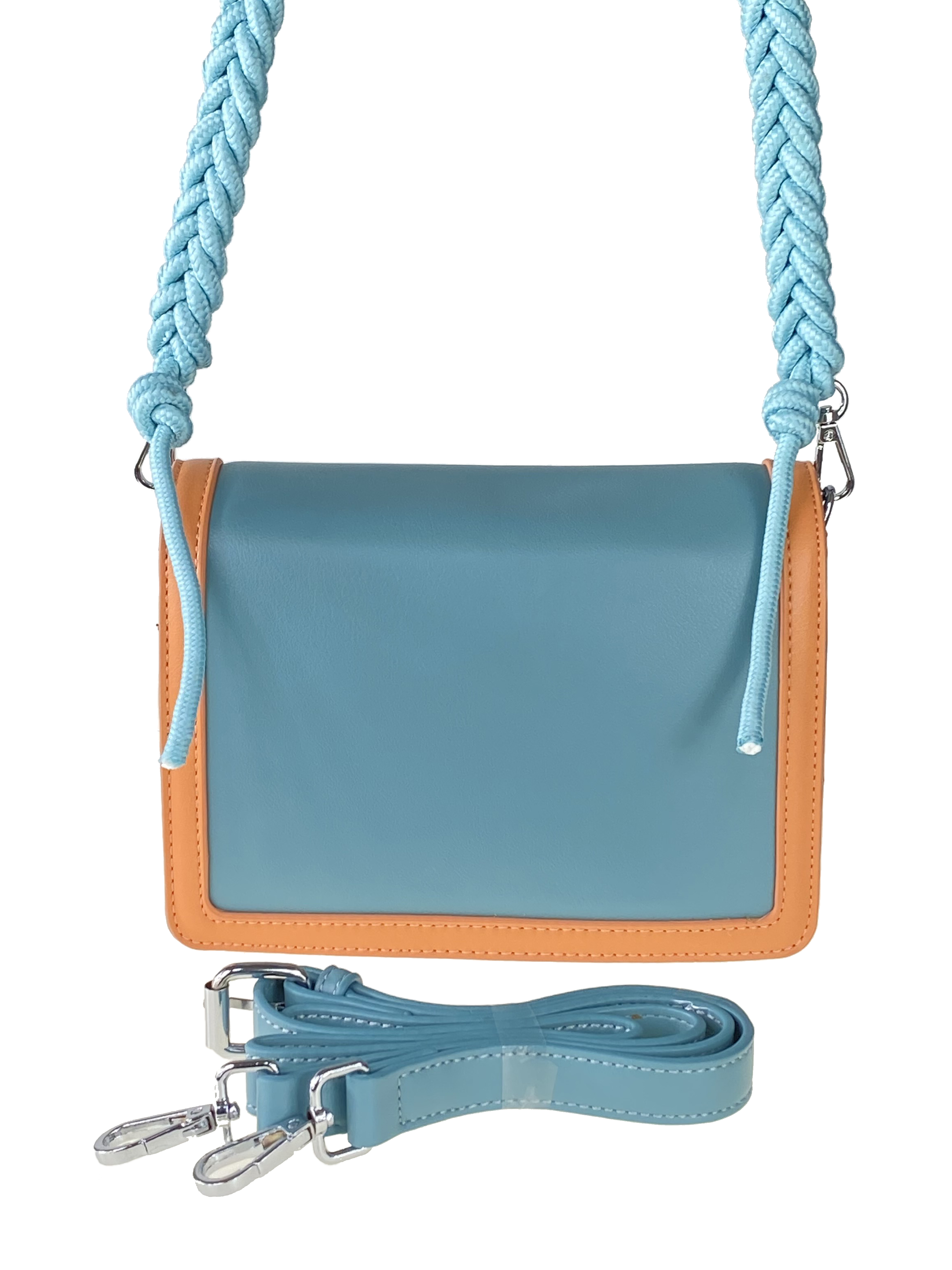 На фото 3 - Женская летняя сумка сэтчел из экокожи, цвет бирюзовый