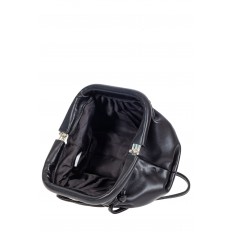 На фото 3 - Вечерняя сумка-малышка из мягкой экокожи, цвет чёрный