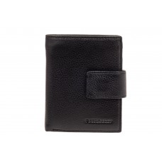 На фото 1 - Небольшое мужское портмоне (кошелек), черное