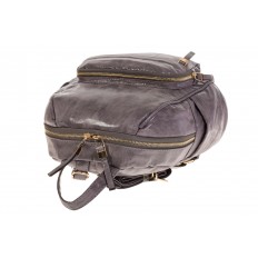 На фото 4 - Серый женский рюкзак с мягкими обводами из эко-кожи A666A