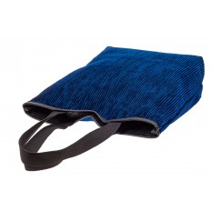 На фото 4 - Сумка-мешок женская из ткани, цвет синий