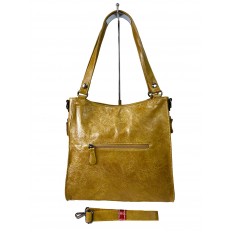 На фото 2 - Женская сумка  из искусственной кожи, цвет желтый