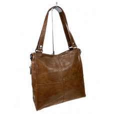 На фото 1 - Женская сумка  из искусственной кожи цвет коричневый