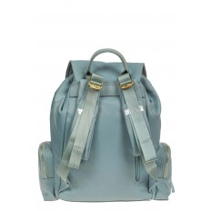 На фото 3 - Текстильный женский рюкзак, цвет голубой
