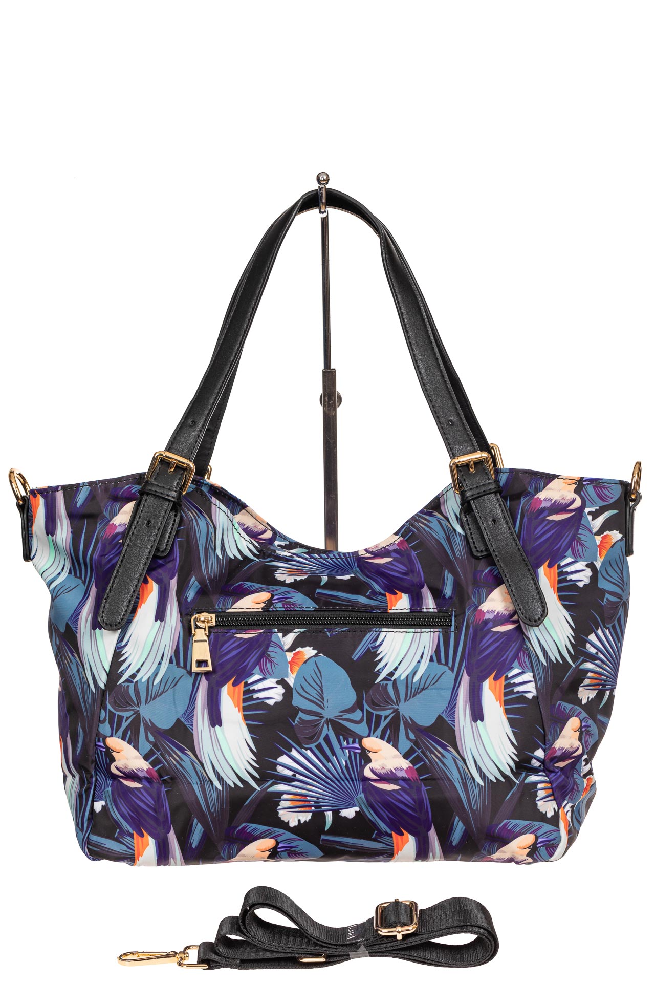 На фото 3 - Женская тканевая сумка, мультицвет