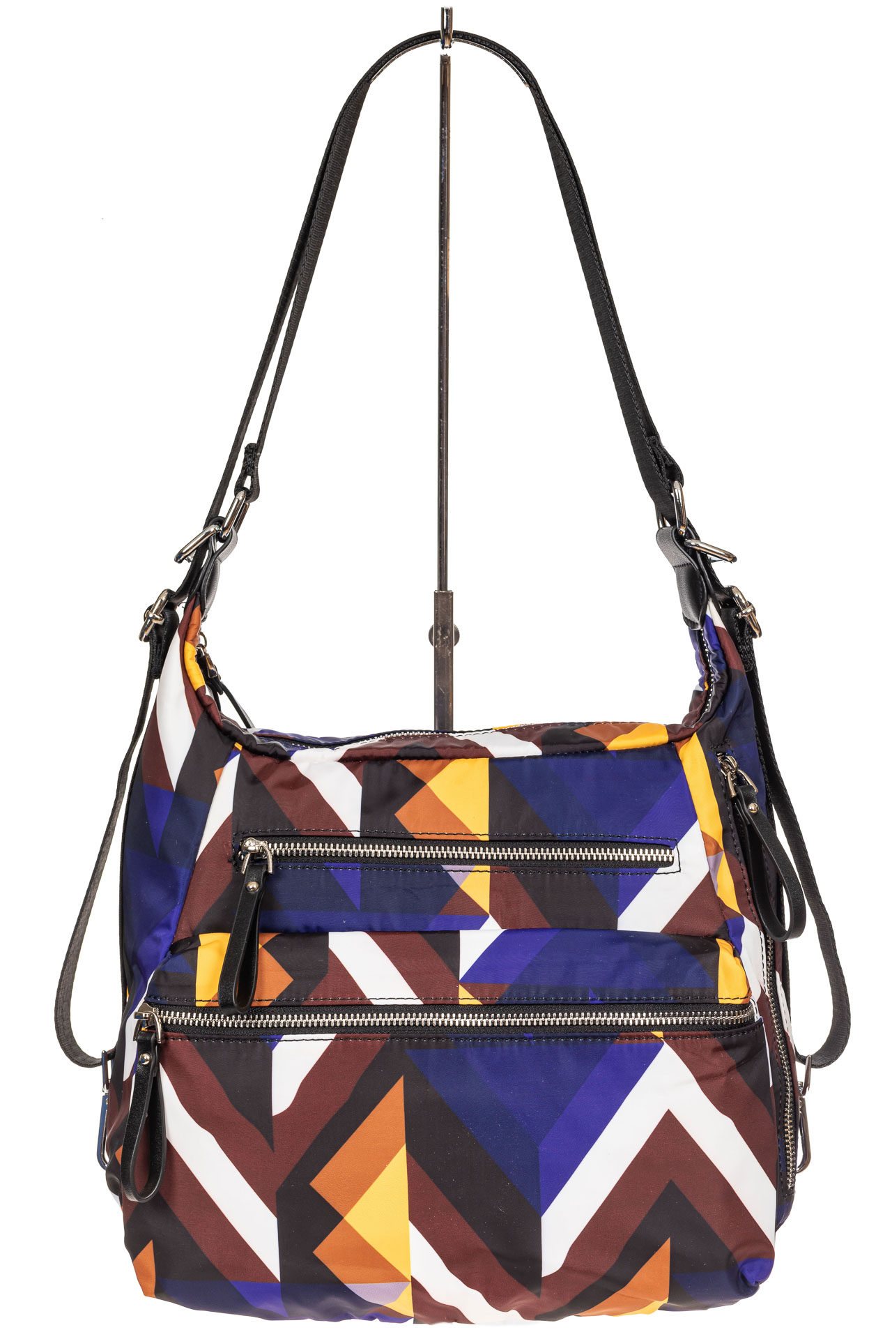 На фото 2 - Женская сумка-трансформер из текстиля, мультицвет