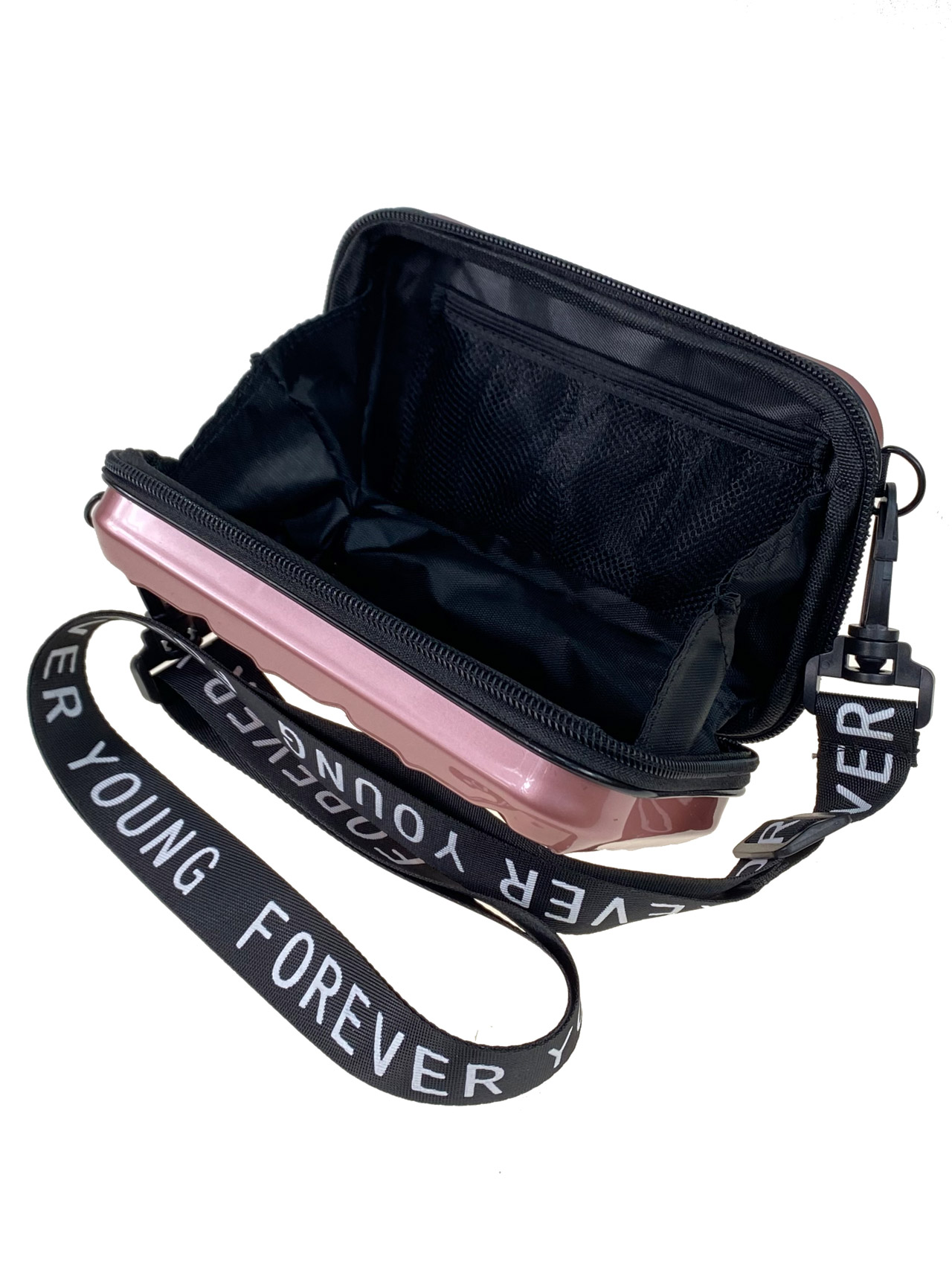 На фото 2 - Женская сумка клатч-чемоданчик , цвет пудра