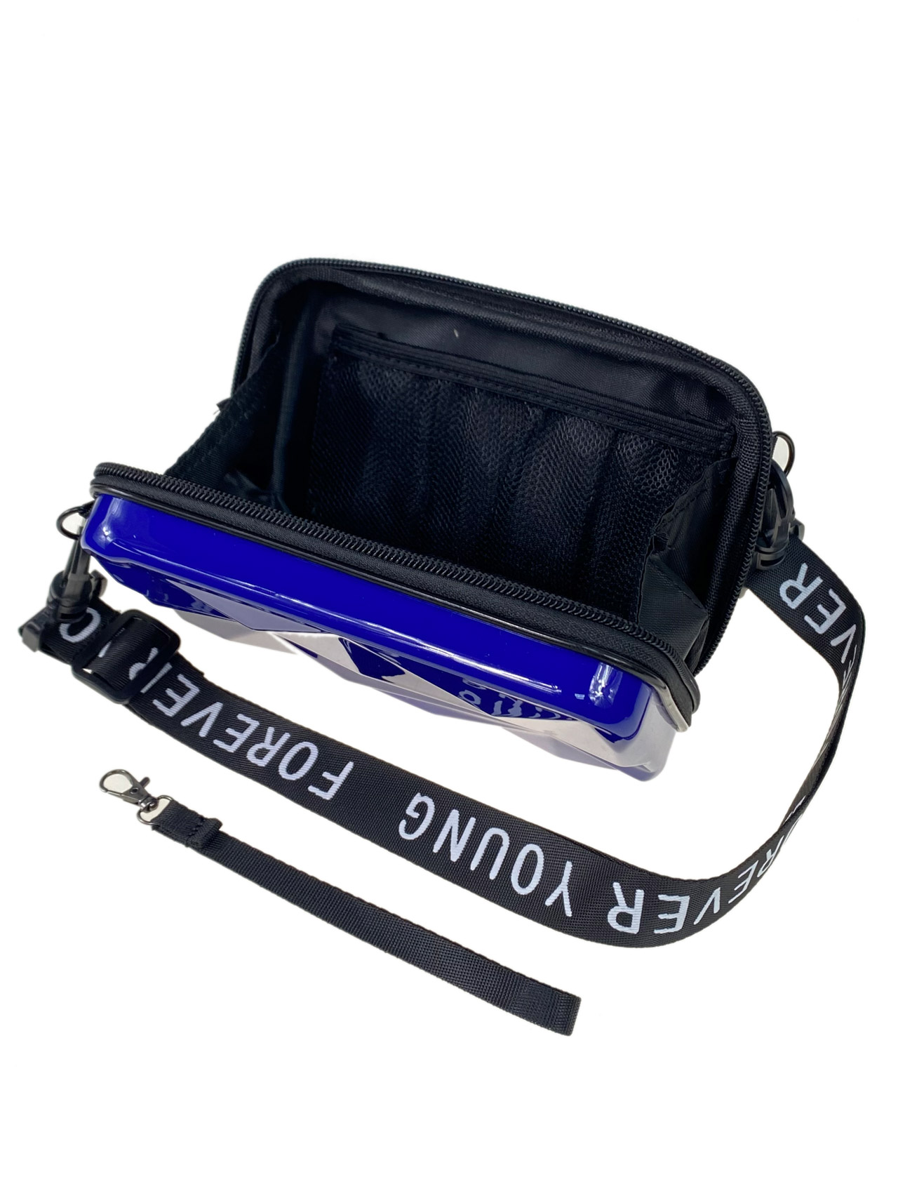 На фото 2 - Женская сумка клатч-чемоданчик , цвет синий