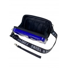 На фото 2 - Женская сумка клатч-чемоданчик , цвет синий