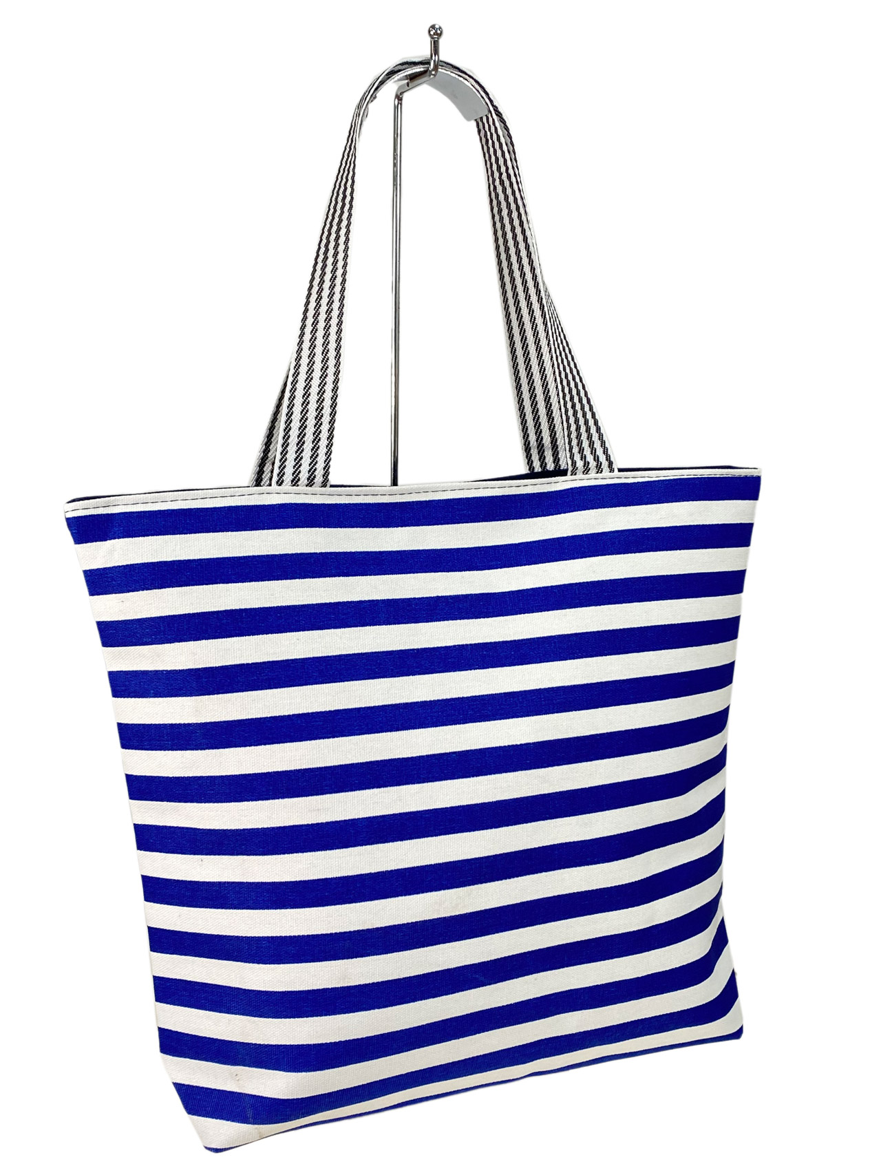 На фото 2 - Летняя женская сумка шоппер из текстиля, мультицвет