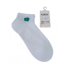 На фото 1 - Белые женские носки с принтом в виде перчиков