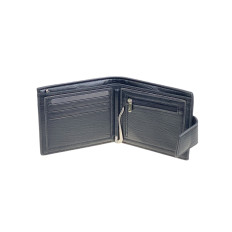 На фото 2 - Мужское портмоне из натуральной кожи, цвет черный На фото 2 - Мужское портмоне из натуральной кожи, цвет черный