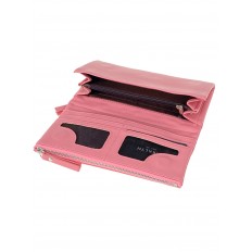 На фото 2 - Женское портмоне из искусственной кожи, цвет розовый