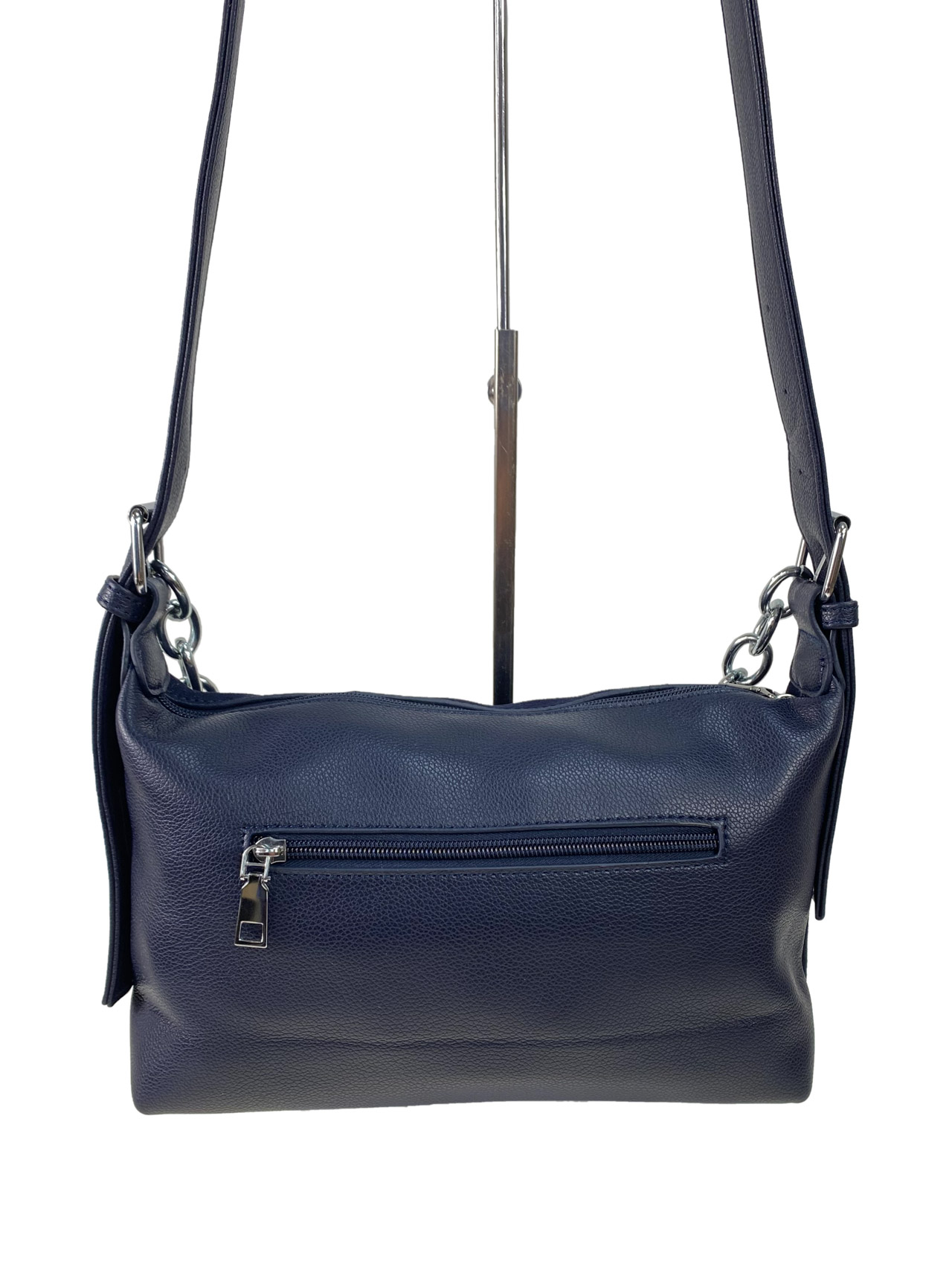 На фото 2 - Женская сумки  из натуральной замши и искусственной кожи, цвет синий